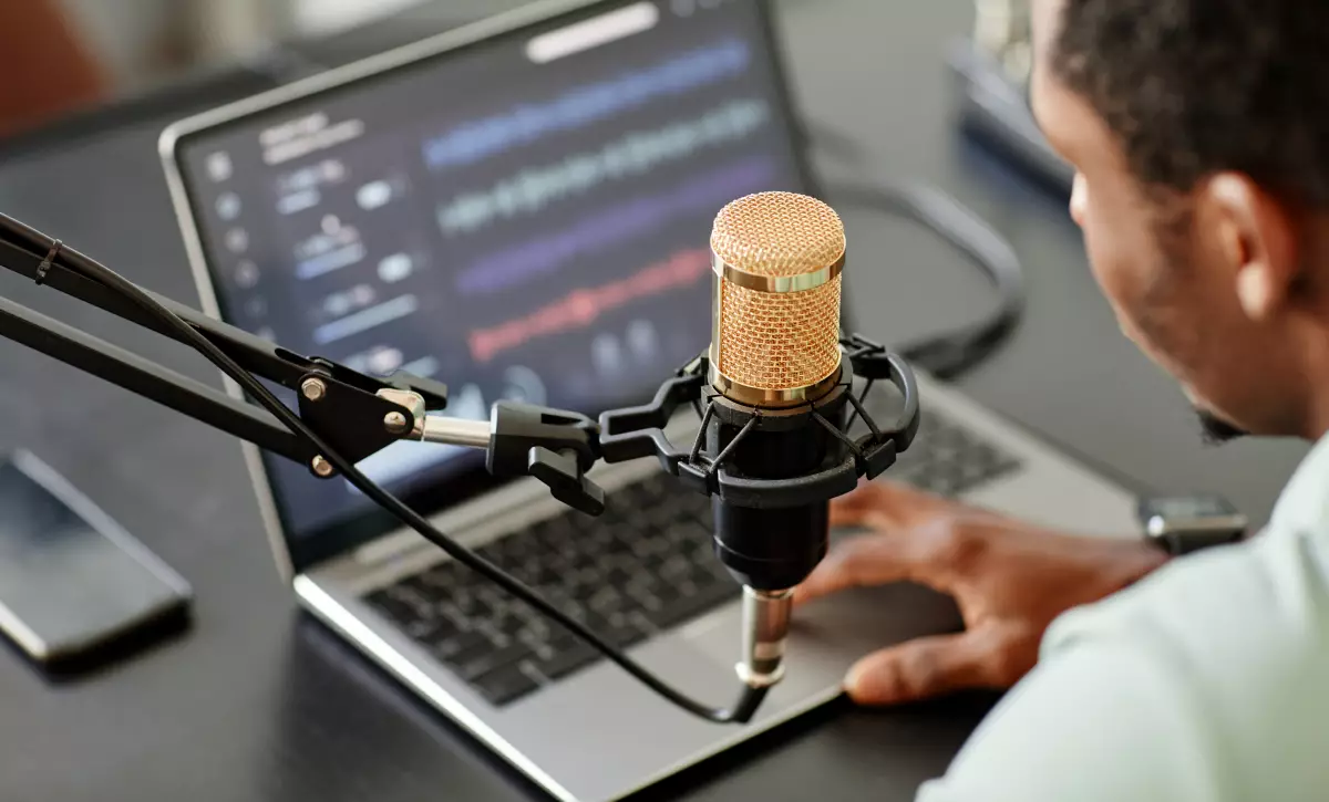 Produção de podcast corporativo, gravação de podcast